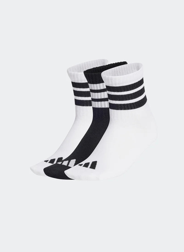 ADIDAS 3-STRIPES CUSHIONED SPORTWEAR CREW SOCKS 3 PAIRS